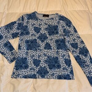 Long sleeve cotton blouse